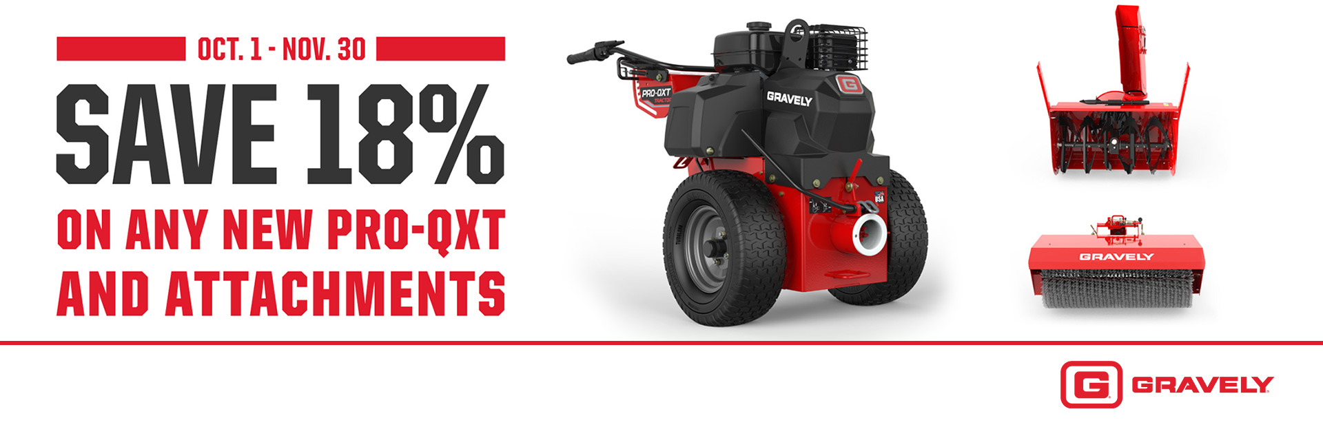 Gravely: Save 18% On Any New Pro-QXT And Attachments